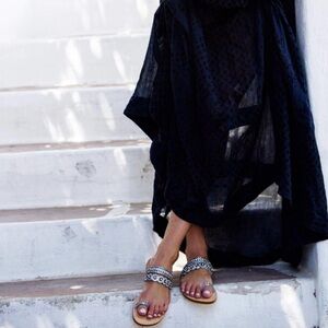 Rhinestone Flat Sandals